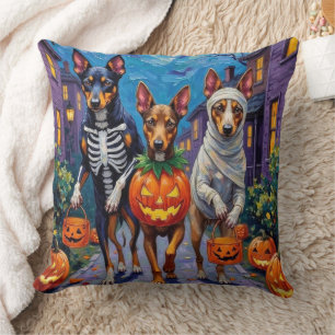 Australische Kelpie Trick-or-Treating Halloween Kussen