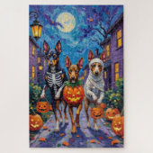 Australische Kelpie Trick-or-Treating Halloween Legpuzzel (Verticaal)