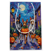 Australische Kelpie Trick-or-Treating Halloween Medium Cadeauzakje (Voorkant)