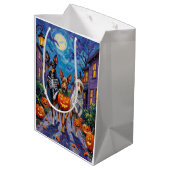 Australische Kelpie Trick-or-Treating Halloween Medium Cadeauzakje (Achterkant Gekanteld)