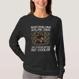 Australische Kelpie vader houdt van een gewone vad T-shirt