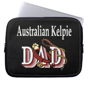 Australische Kelpie Vader Laptop Sleeve