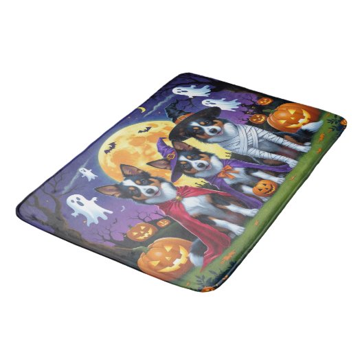 Australische Kelpies Honden Pompoen Halloween Grap Badmat (Gekanteld)