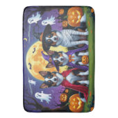 Australische Kelpies Honden Pompoen Halloween Grap Badmat (Voorkant Verticaal)
