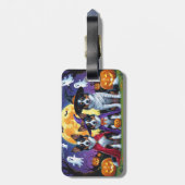 Australische Kelpies Honden Pompoen Halloween Grap Bagagelabel (Achterkant verticaal)
