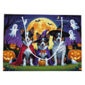 Australische Kelpies Honden Pompoen Halloween Grap Groot Cadeauzakje (Achterkant)