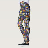 Australische Kelpies Honden Pompoen Halloween Grap Leggings (Links)