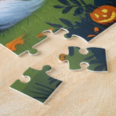 Australische Kelpies Honden Pompoen Halloween Grap Legpuzzel (Zijkant)