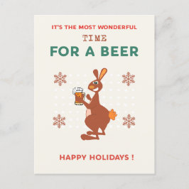 Australische kerst briefkaarten Funny Kangaroo Pun