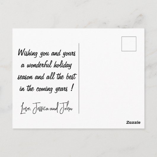 Australische kerst briefkaarten Funny Kangaroo Pun (Achterkant)