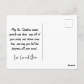 Australische kerst briefkaarten Kangaroo Sleigh (Achterkant)