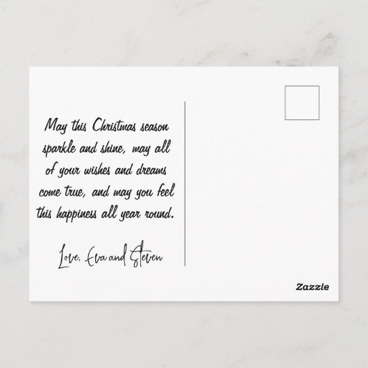 Australische kerst briefkaarten Vlag Kangoeroe Vro (Achterkant)