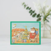 Australische kerst feestdagenkaart (Staand voorkant)