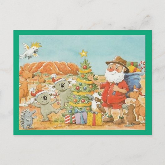 Australische kerst feestdagenkaart (Voorkant)