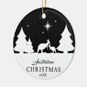 Australische Kerst Kangoeroe Ornament (Links)