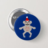 Australische Kerst Koala Beer Knop Ronde Button 5,7 Cm (Voorkant /achterkant)