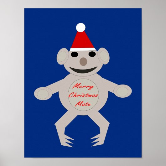 Australische Kerst Koala Beer Poster (Voorkant)
