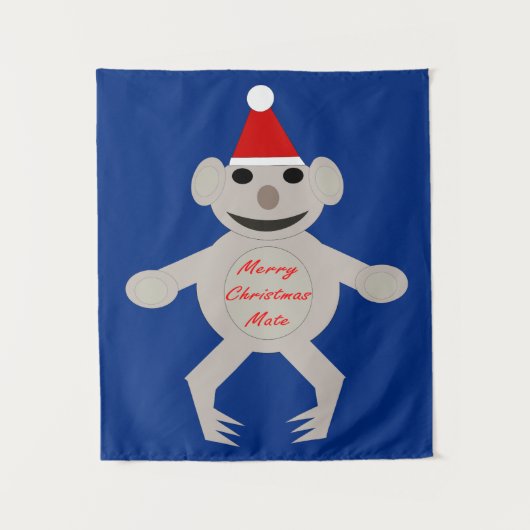Australische Kerst Koala Beer Wandkleed (Voorkant)