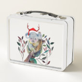 Australische Kerst Koala Kerstmannenhoed Rood Groe (Achterkant)