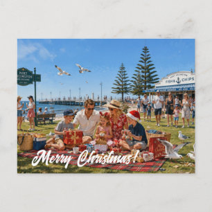 Australische kerst Port Arlington Melbourne Feestdagenkaart