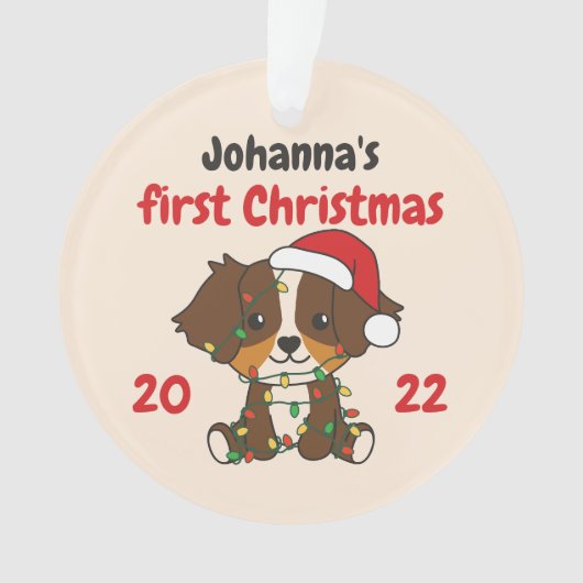 Australische kerstbaby's eerste kerstman ornament (voorkant)