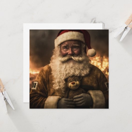 Australische Kerstbeer Enkelzijdige Kaart (Voorkant / Achterkant in situ)