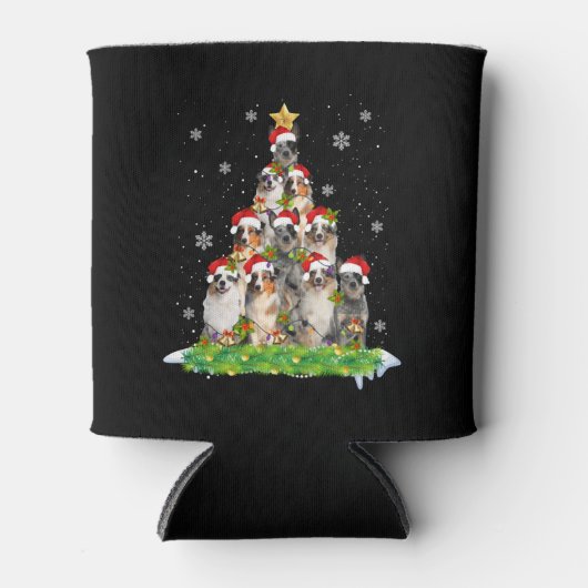 Australische kerstboom in Shepherd Aussie Blikjeskoeler (Voorkant)