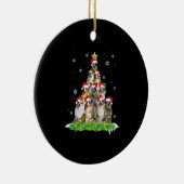 Australische kerstboom in Shepherd Aussie Keramisch Ornament (Rechts)
