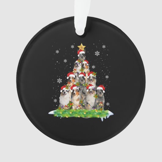 Australische kerstboom in Shepherd Aussie Ornament (voorkant)