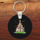 Australische kerstboom in Shepherd Aussie Sleutelhanger (Voorkant)