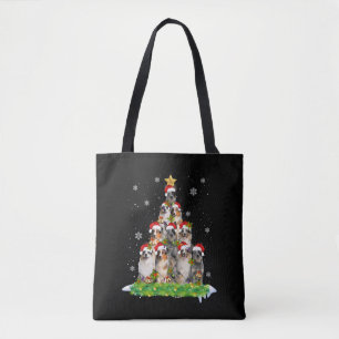 Australische kerstboom in Shepherd Aussie Tote Bag