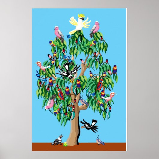 Australische kerstboom poster (Voorkant)