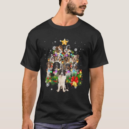 Australische kerstboom X-Mas Decoratio T-shirt (Voorkant)