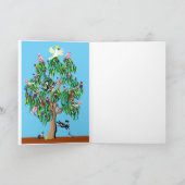 Australische kerstboomkaart feestdagen kaart (Binnen)