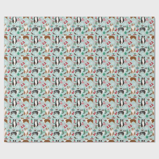 Australische kerstcadeaubonen cadeaupapier (Vlak)