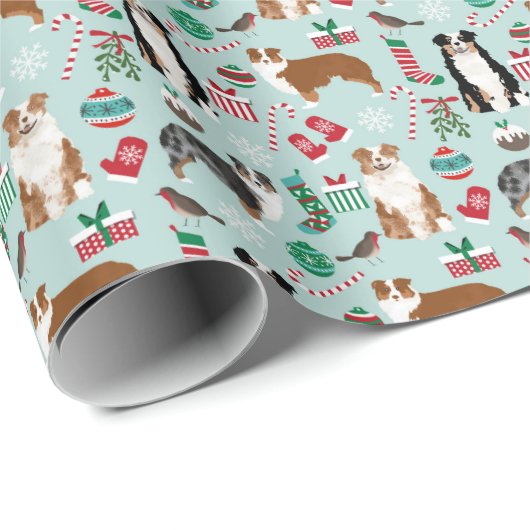 Australische kerstcadeaubonen cadeaupapier (Rol Hoek)