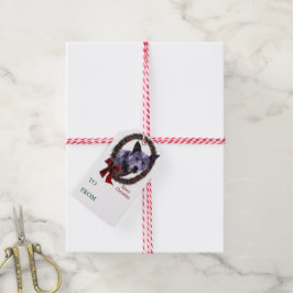 Australische kerstcadeautags voor rundveestapels cadeaulabel