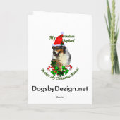 Australische kerstcadeautjes in Shepherd Feestdagen Kaart (Achterkant)