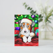 Australische kerstcadeautjes in Shepherd Feestdagenkaart (Staand voorkant)