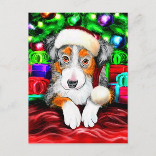 Australische kerstcadeautjes in Shepherd Feestdagenkaart (Voorkant)