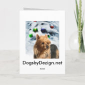 Australische kerstcadeautjes voor terrier feestdagen kaart (Achterkant)