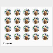 Australische kerstcadeautjes voor terrier ronde sticker (Vel)