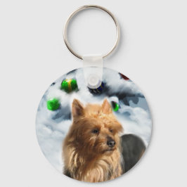 Australische kerstcadeautjes voor terrier sleutelhanger