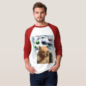 Australische kerstcadeautjes voor terrier t-shirt (Voorkant volledig)
