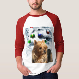 Australische kerstcadeautjes voor terrier t-shirt