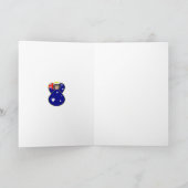 Australische Kerstengel Gepersonaliseerde Groet Kaart (Binnen)