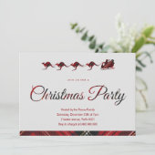 Australische Kerstfeest Uitnodiging flanel (Staand voorkant)