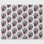 Australische kerstfeestdag voor kattenhonden cadeaupapier (Vlak)