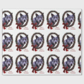 Australische kerstfeestdag voor kattenhonden cadeaupapier (Vlak)