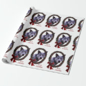 Australische kerstfeestdag voor kattenhonden cadeaupapier (Uitgerold)